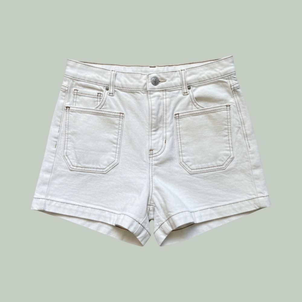 Womens Alyssa High Rise Jean Shorts from Reformation sz 25 classic vintage white